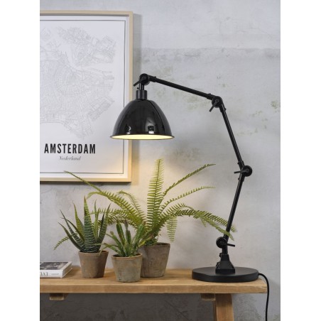 Tischlampe Amsterdam mit emailliertem Lampenschirm