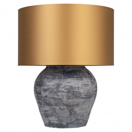 Tischlampe aus Terrakotta-Vase