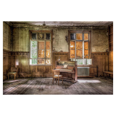 Gemälde Das Klavier im alten Haus