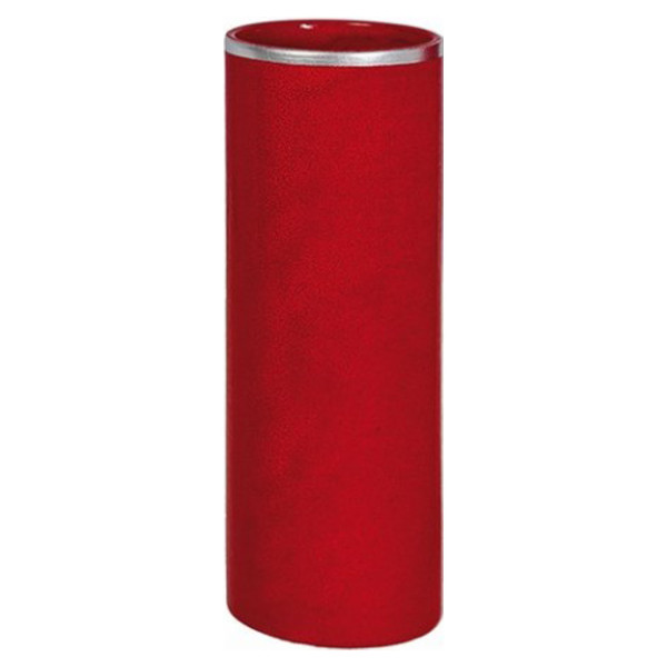 Einfache rote Vase