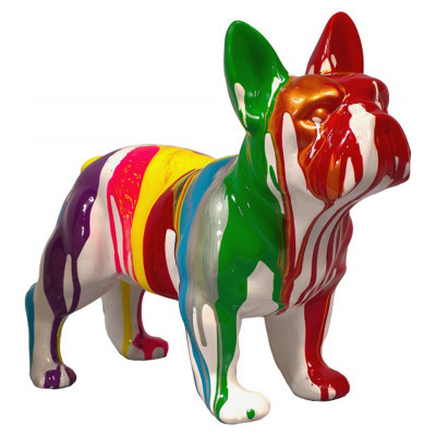 Stehende Bulldoggen-Skulptur Rex