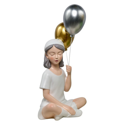 Ballonskulptur für sitzende Mädchen