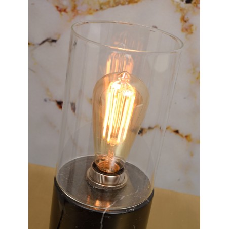 Athens tafellamp in marmer en glas