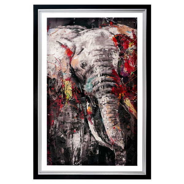 Acryldoek met olifant