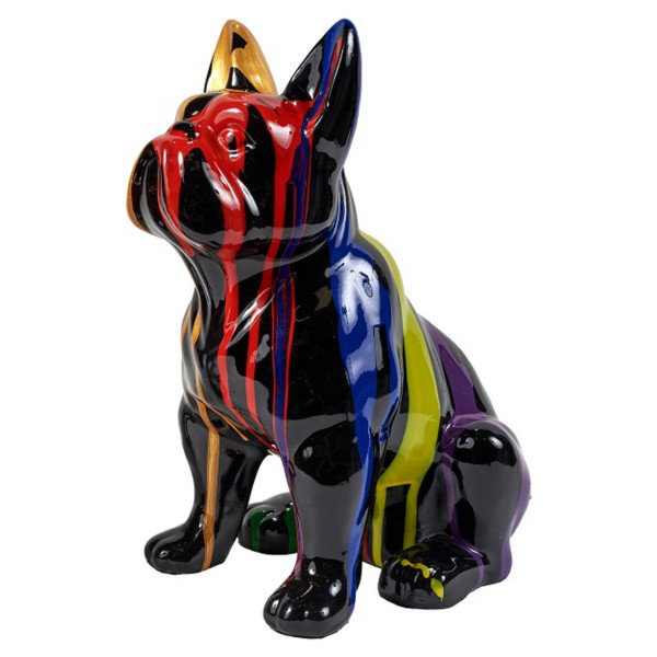 Rex zittende bulldog-sculptuur