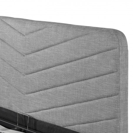 1492DG рамка за легло с табла с декоративни шевове и 2 предни чекмеджета