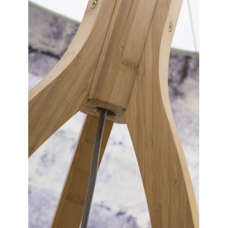 Анапурна подова лампа от естествен бамбук и лен