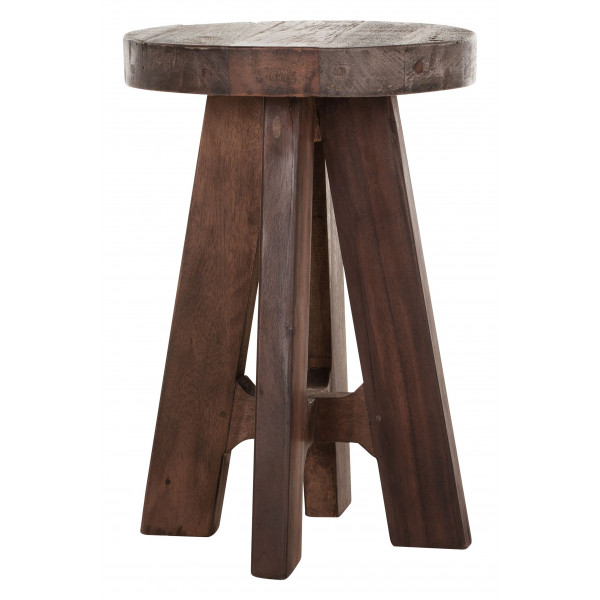 Дървен материал кръг стол