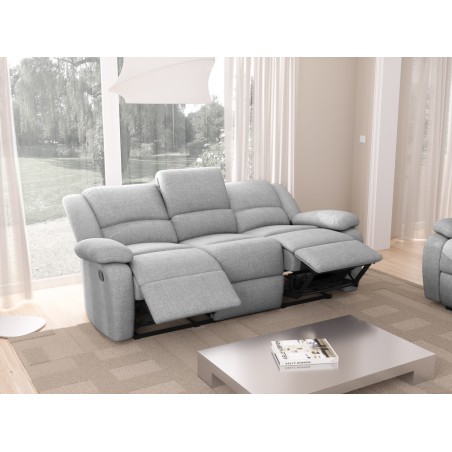 9121 3-местен ръчен диван за релаксация от плат