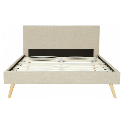 Скандинавска рамка за легло от плат 1199SCAN с дървени крака