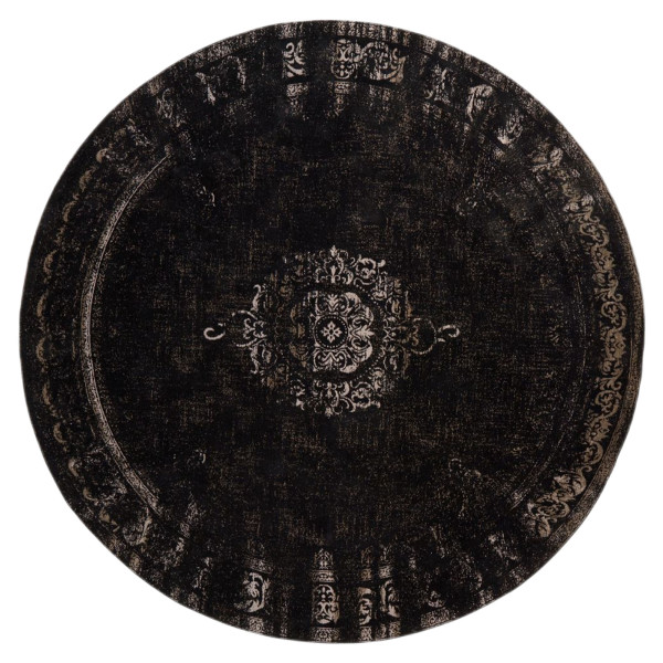 Голям кръгъл тъкан килим