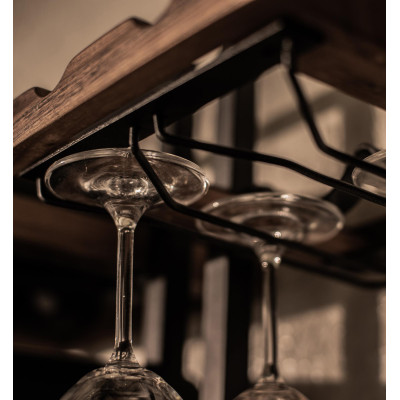 Поставка за вино тип D със стъклен държач