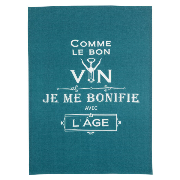 Съобщение кърпа чай Comme le бон вин