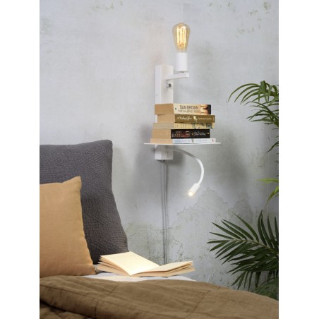 Nástěnné svítidlo Florence s lampičkou na čtení