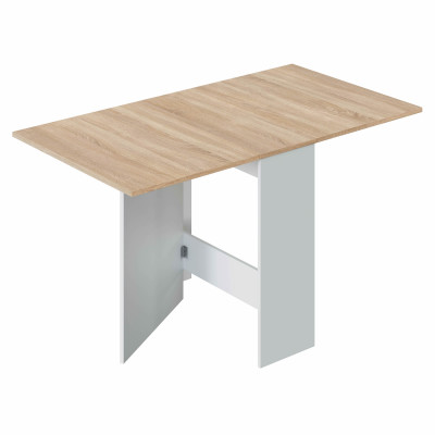 Rozkládací pomocný stůl v dubové bílé barvě