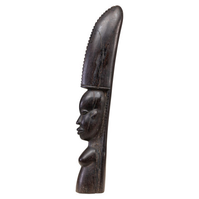 Ebenová masajská socha