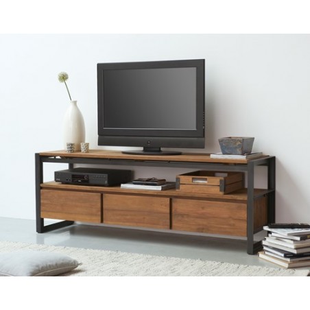 TV-Möbel Fendy mit 3 Schubladen und 1 Regal