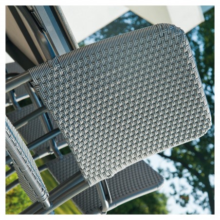 Stapelbarer Stuhl Portofino aus Stahl und Kunstfaser