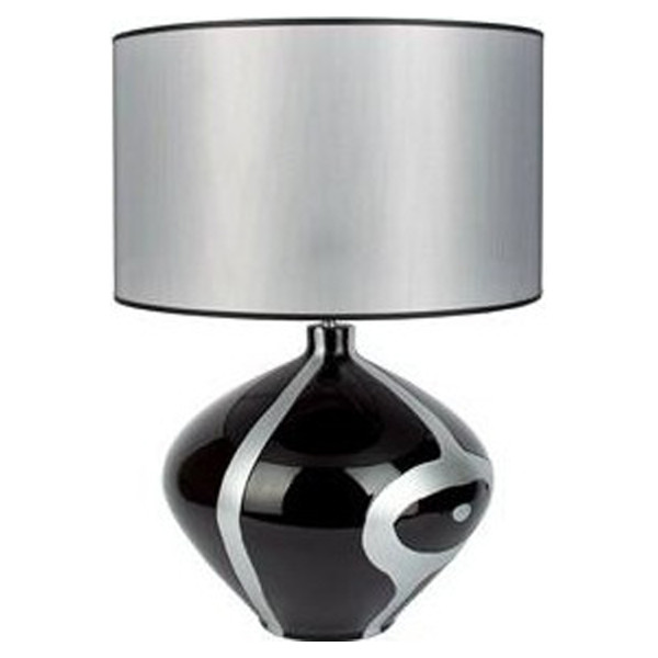 Schwarze Keramiklampe