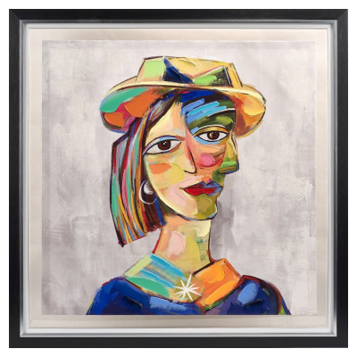 Acryl-Leinwand Portrait einer Frau