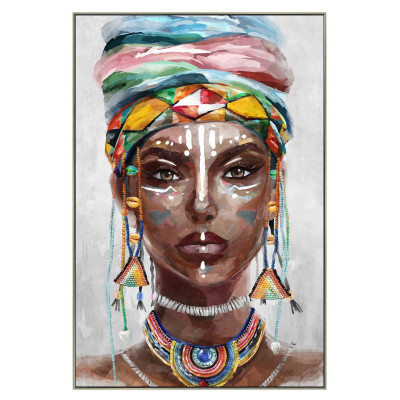 Afrikansk kvinde maleri