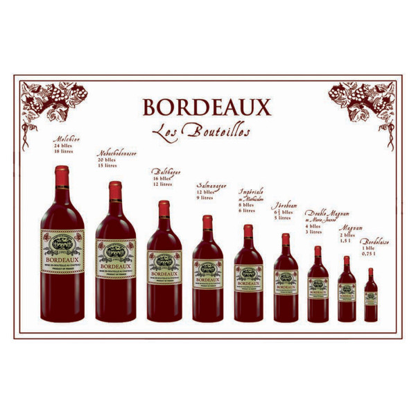 Bordeaux flaske viskestykke