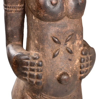 Skulptur Baule mandlig spådom