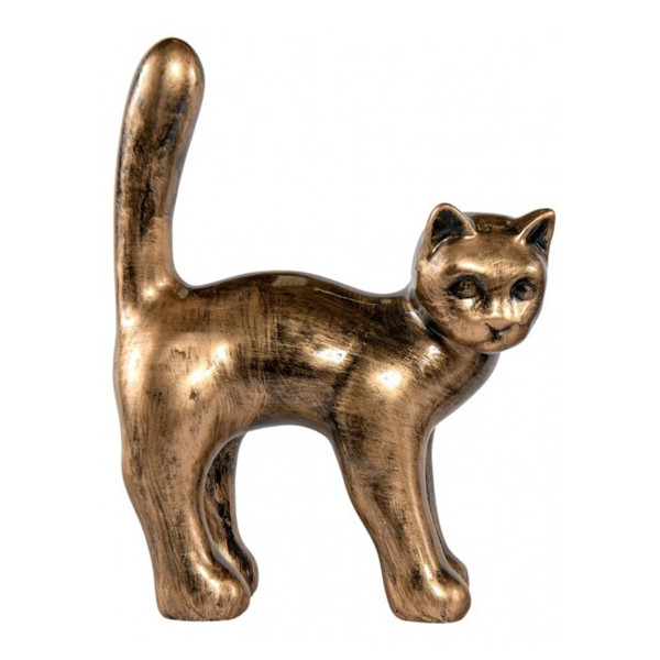 Patineeritud kassi skulptuur