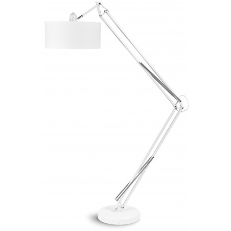 Lámpara de pie Milano con base blanca