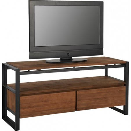 Mueble de TV moderno con 2 cajones