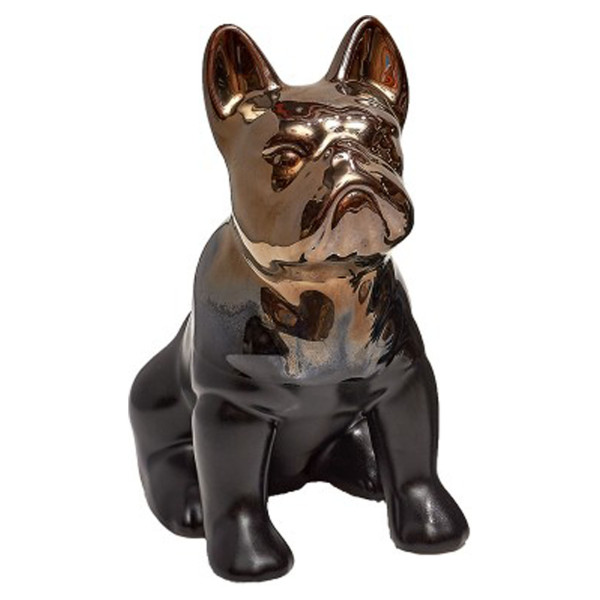 Escultura de perro bulldog