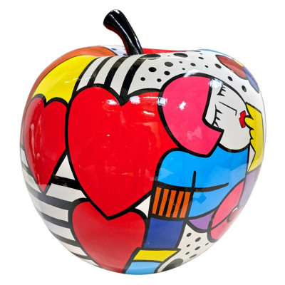 Escultura de manzana