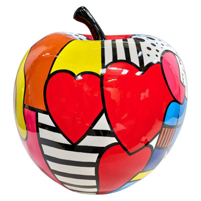 Escultura de manzana