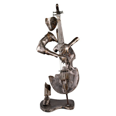 Escultura violonchelista