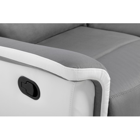 9222 3-istuttava keinonahkaa ja mikrokuituliina manuaalinen rentoutumista sohva