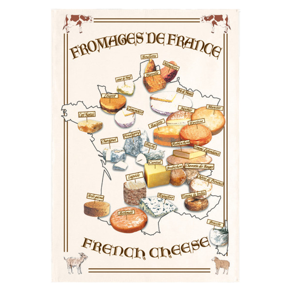 Keittiöpyyhe Carte Fromages...