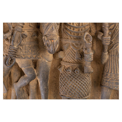 Skulptura na ploči Benin