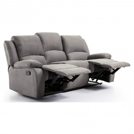 9121 Kézi 3 üléses Mikroszálas Relaxációs kanapé