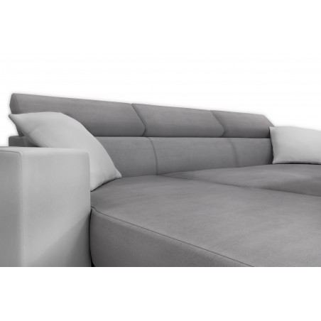 Stilo convertible right corner sofa with chest and 2 ottomans