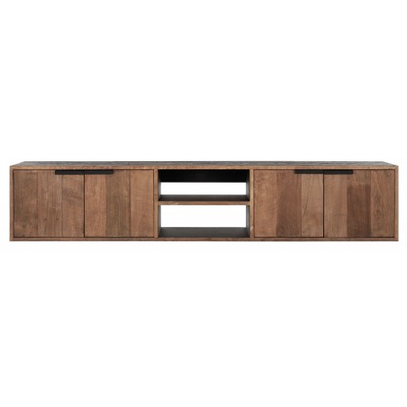 Cosmo No.1 hanging TV unit with 4 doors and 2 shelves
