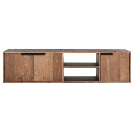 Cosmo No.1 hanging TV unit with 3 doors and 2 shelves