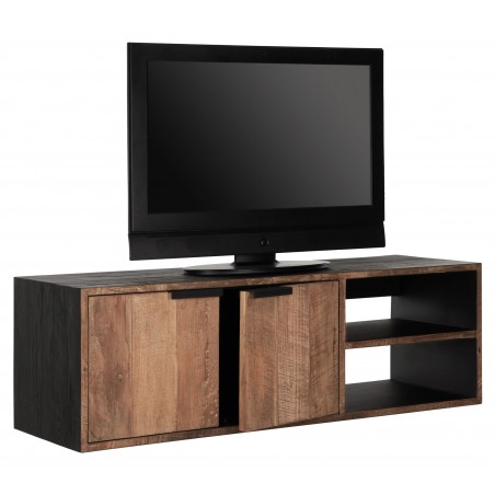 Cosmo No.1 Wall-Mounted TV Stand with 2 Doors and 2 Shelves
