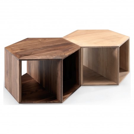 Hexa coffee or side table in oak