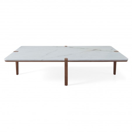 Corner rectangular coffee table