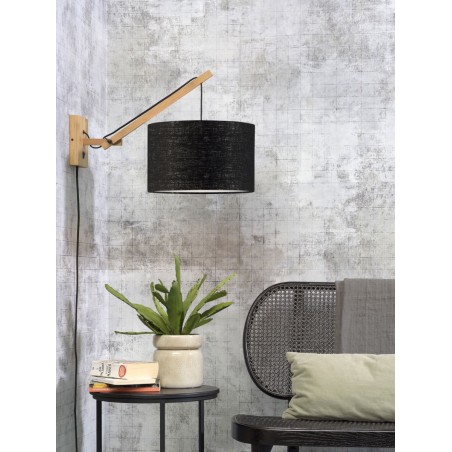 Andes Wall Lamp in Natural Bamboo and Linen