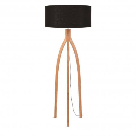 Annapurna floor lamp in natural bamboo and linen