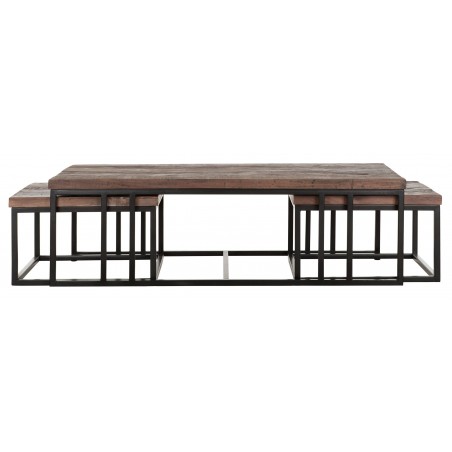 Set of 3 Timber Coffee Tables