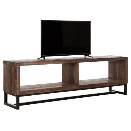 Timber TV Stand with 2 Storage Spaces