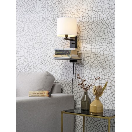 Florence wall lamp with lampshade