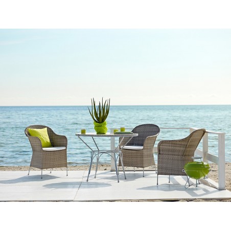 Athena armchair with outdoor cushion